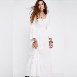 Urban Outfitters x Laura Ashley NWT White Maxi Dress Sz M